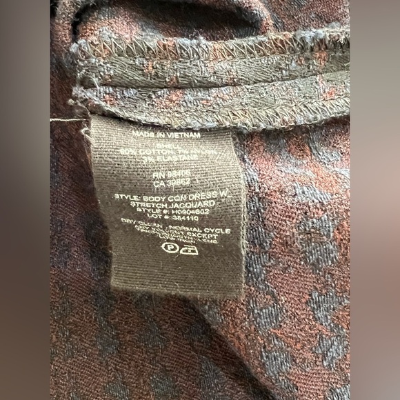 Theory Long Sleeve Houndstooth Jacquard Plaid Sheath Dress Dark Currant S Petite - Picture 10 of 13